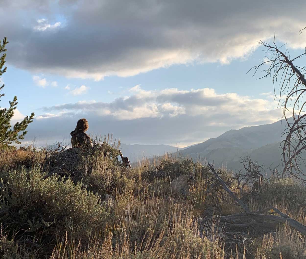 Elk Hunter hunting in the Bighorn Mountains