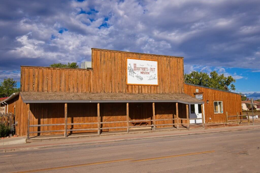 Jim Gatchell Memorial Museum exterior 100 Fort Street downtown Buffalo Wyoming