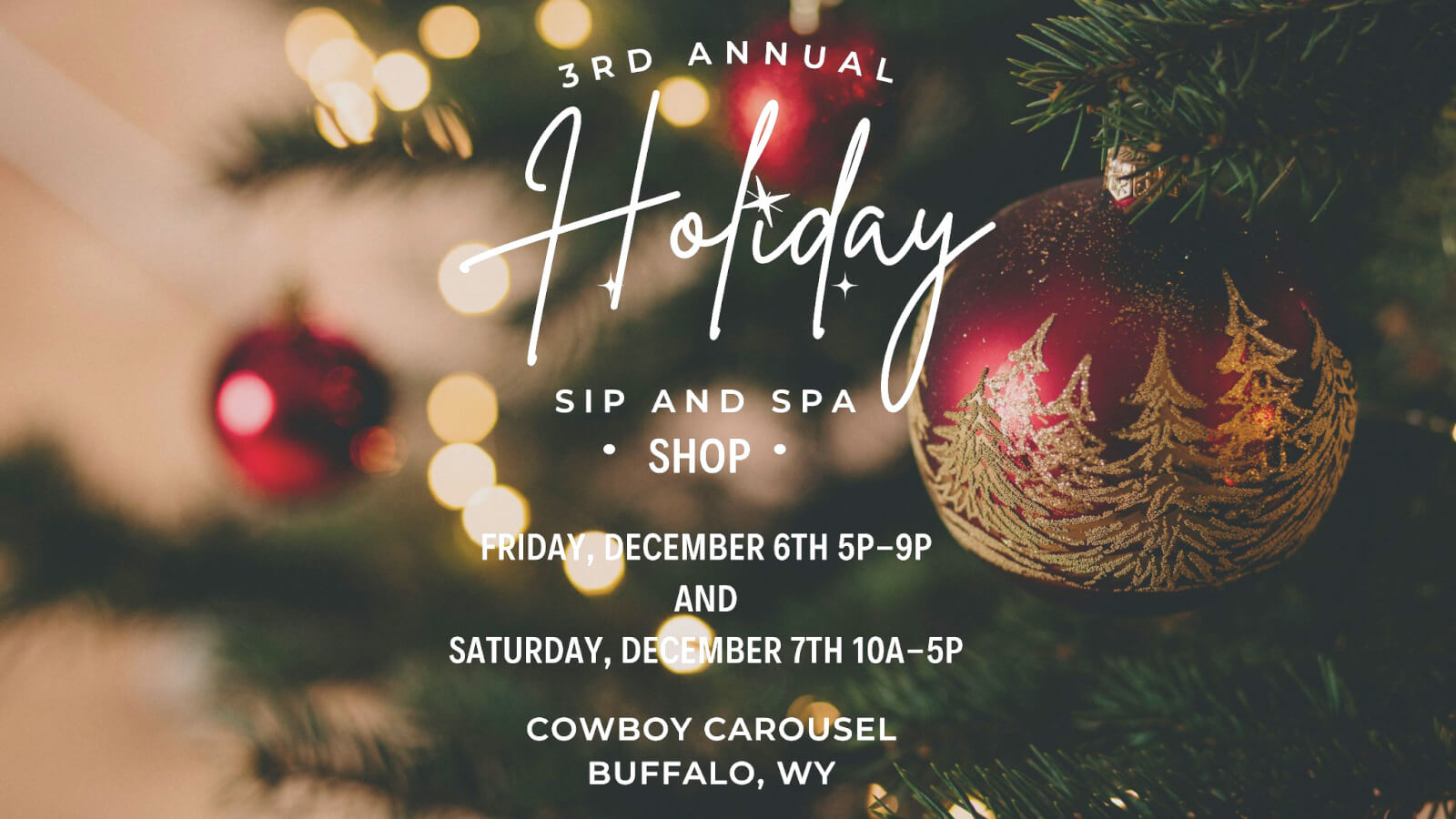 Holiday Sip and Spa Shop