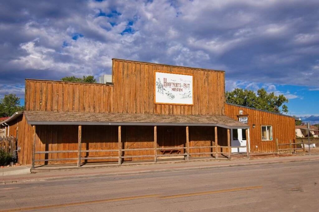 Hole in the Wall Historical attraction near Hole in the Wall featuring Hoofprints of the Past Museum in traditional western-style wooden building with front porch