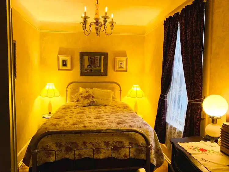 The Bordello Suite at the Historic Occidental Hotel where guests are rumored to see the ghost named Emily.