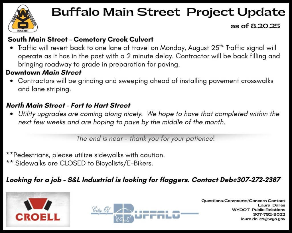 Buffalo Main Street Construction Updates Buffalo Main Street Construction Updates