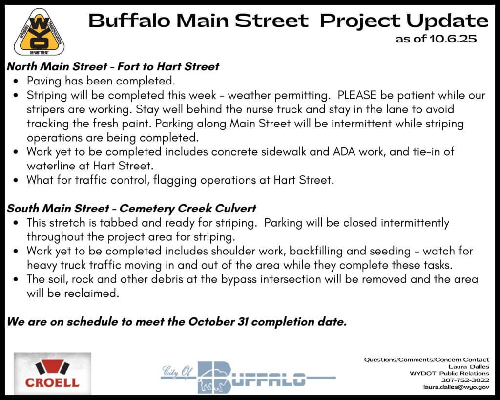 Buffalo Main Street Construction Updates